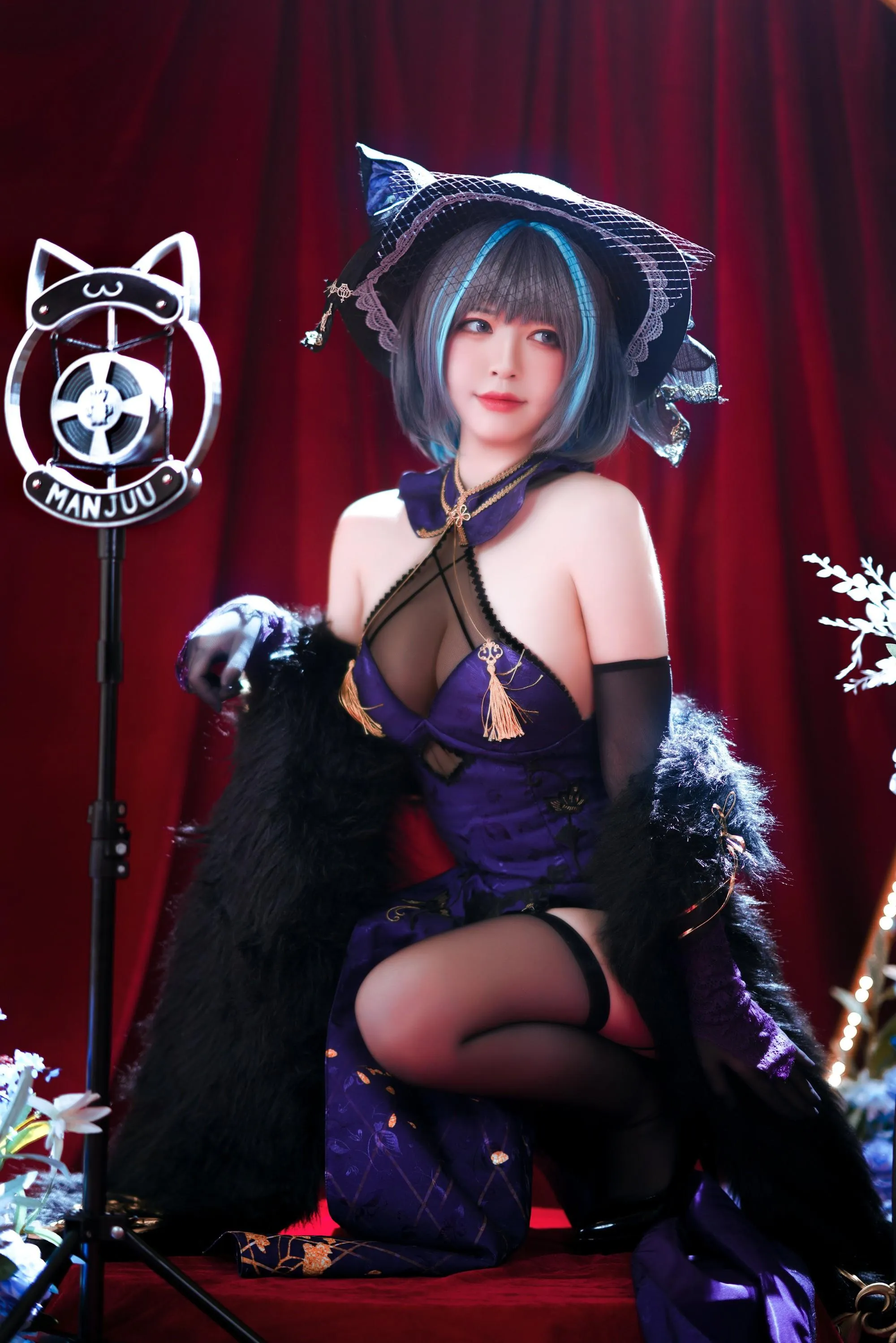 半半子 – NO.52 柴郡旗袍 [44P]插图6